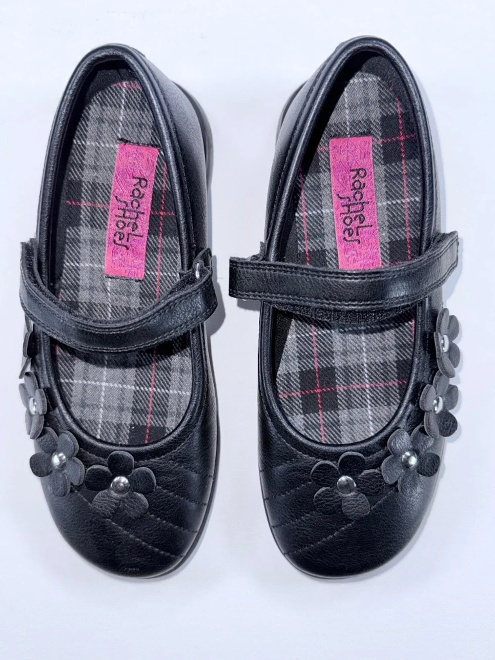 Rachel Shoes Sara Girls Black Mary Jane Dress Flats - Size 1